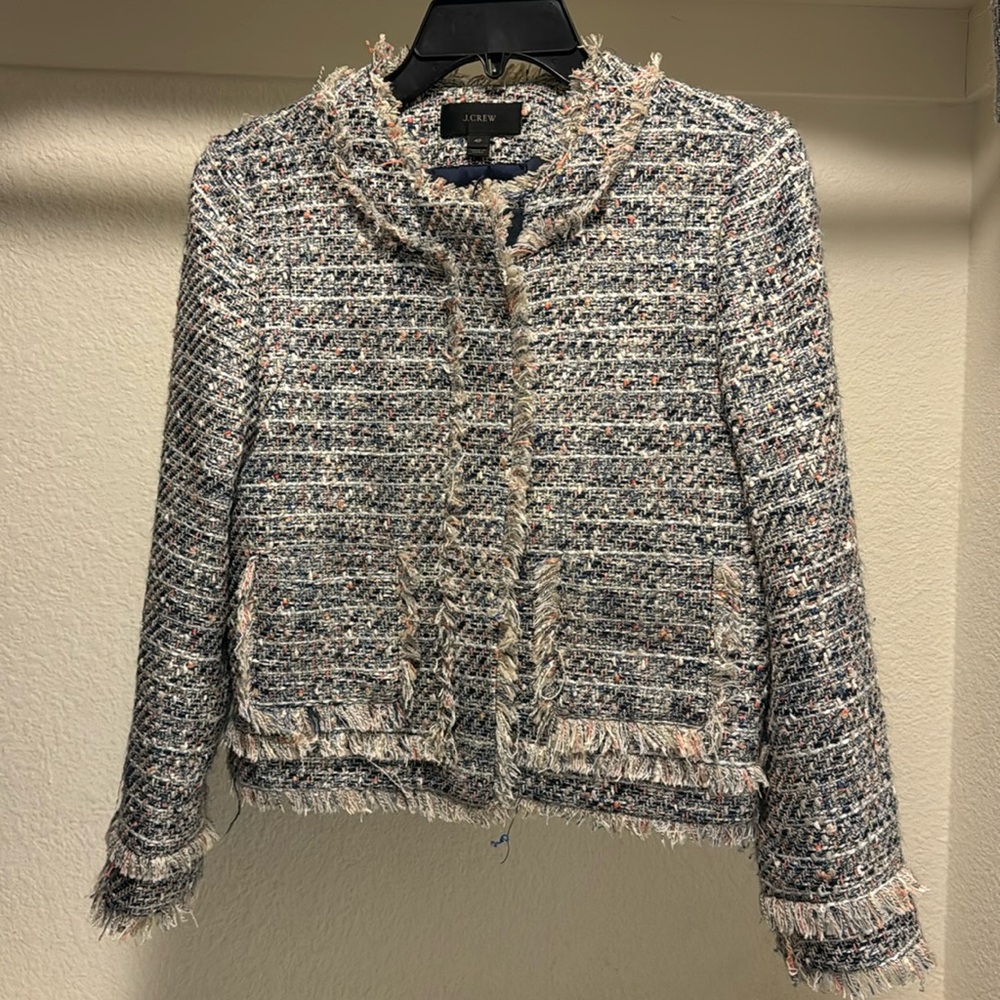 J Crew Tweed Jacket sz 4P